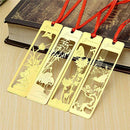 Chinese Metal Bookmarks Set for Kids Women Girls,Pack of 4