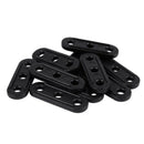 10Pcs Plastic Tent Guyline Bent Runners - Black