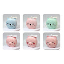 3in1 Cartoon Pig Shape Mini Makeup Mirror Fan Light Hand Held General Purpose