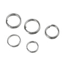 250pcs/box Fishing Split Rings Stainless Steel Double Loop Rings Mixed Size