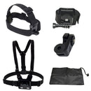 Chest Wrist Head Strap Belt + 1/4" Connecter Kit for Gopro Hero SJCAM SJ6000