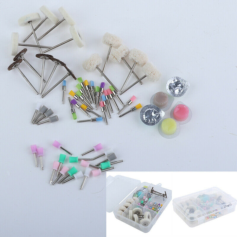 Dental Tooth Polishing Paste Bristle Wool Wheel Prophy Brush Cup Polishing Kit3C