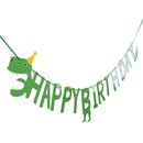 happy birthday dinosaur theme paper banner hanging bunting party Xmas diy dec BX