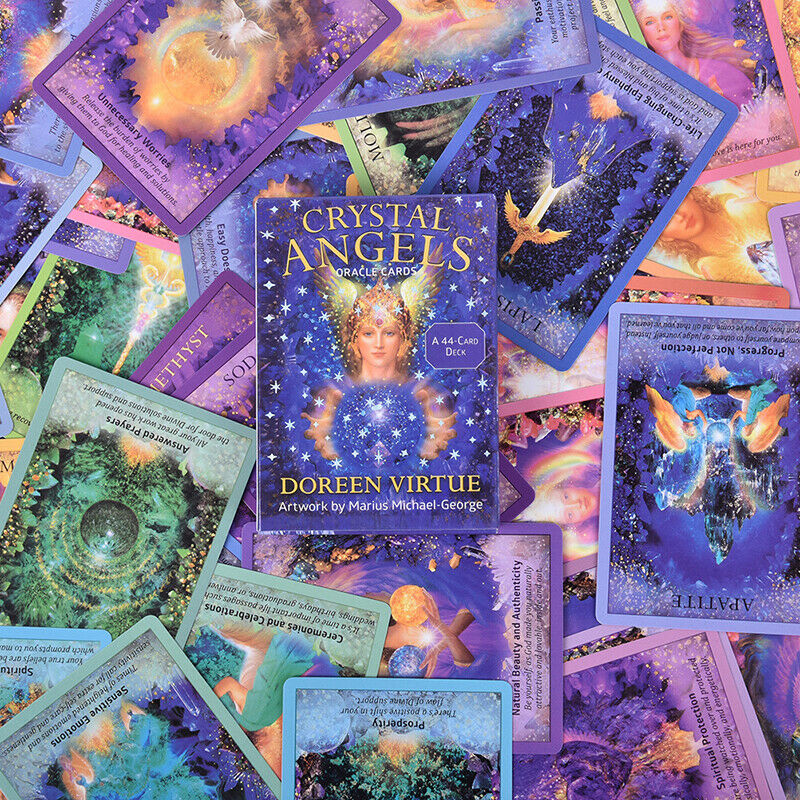 Crystal Angel Oracle Cards Durable Fashionable Tarot Cards Beautiful Paintin Cy