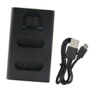 1Pcs Camera Dual Battery Charger&1Pcs USB Cable for ENEL23(Micro USB+Type C)