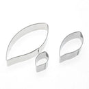 3pcs/set Metal Cookie Cutters Biscuit Mold Leaves Fondant Cake Mould