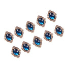 20x Acrylic Buttons Flatback Cabochons for DIY Scrapbooking Dark Geen & Blue