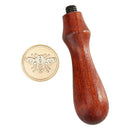 Brass Wax Seal Stamp Handmade Bee Shape Fire Painting Stamp for Envelope Wedding