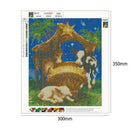 5D DIY Full Drill Diamond Painting Cow Cross Stitch Embroidery Mosaic Kit