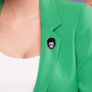 Black Hair Witch Brooch Creative Badges Jacket Lapel Ornaments (Style 1)  A