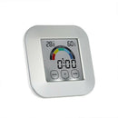 Thermometer Press Screen Digital Hygrometer Alarm Clock Home Indoor Table C