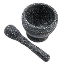17cm Garlic Press Pounder Ginger Crusher Handled Pestle Mincer Granite