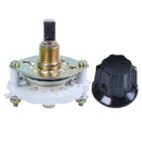 Plastic Knob 1P6T 1 Pole 6 Throw Band Channel Rotary Switch Selector W4I4