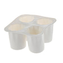 4-Cup Shape Silicone Fresher Shooter Ice Shot Glass Freeze Forming tray Gla
