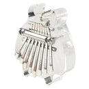 Mini 8 Keys Kalimba Clear Acrylic Thumb Piano With Key Pendant