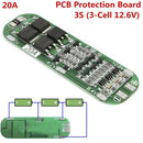 3S 12.6V 20A Li-ion Lithium Battery 18650 Charger PCB BMS Protection Cell Board