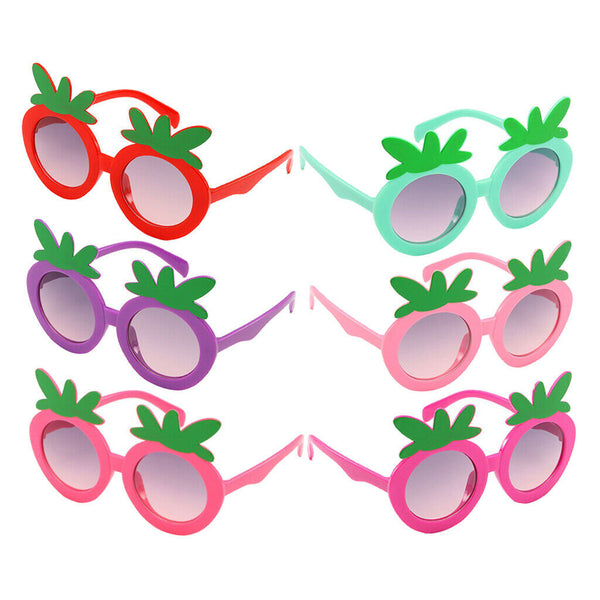 Kids Sunglasses Cute Strawberry Sunglasses Flower Shaped 6 Pieces