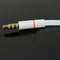 15.5cm OMTP to CTIA Male to Female 3.5mm Earphone Cable Adapter White