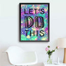 5D DIY Full Drill Diamond Painting Saying Cross Stitch Embroidery Mosaic