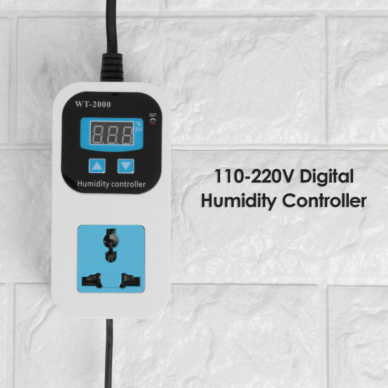 110-220V Digital Humidity Controller Moisture Control Switch Socket (EU)