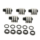 5 x Guitar Audio Plug Socket with Washers for Musical Instrument