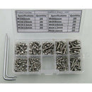 M3 M4 Steel Security Torx Socket Head Screw Matched Wrench Assortment Kit 180pcs