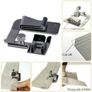 3Pcs/set Hemming Cloth Strip Presser Foot Sewing Machine Hemmer Rolled Hem LJ
