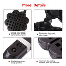 Diy Heart-Shaped Non-Stick Metal Waffle Machine Mold Kitchen Cake Baking Tr G4C9