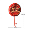 New Retro Creative Beer Cover Hook "RACING MOTOR" Character Personality Hoo