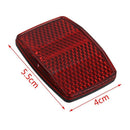 1 Pair Cycle Bicycle Bike Light Reflector Rear Front For Handlebar & Saddle