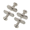 4Pieces Kayak Canoe Screws Track Nuts Rail/Track Hardware Gear Mounting