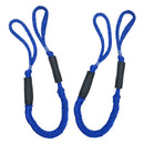 2pcs Bungee Dock Line 4 FT Rope for Boat Kayaks Anchors Tie Down Blue