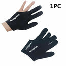 Professional Black Spandex Pool Billiards Cue Left Hand  3 Three Finger Glove