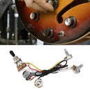 Electric Guitar Wiring Harness Kit 3 Way Toggle Switch 2 Volume 1 Tone 500K Y1T8