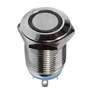 IP65 12V 12mm Waterproof LED Panel Warning Indicator Light Lamp~Ring Lights