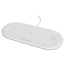 Multi-function wireless charger 3-in-1 mobile phone holder base 10W QI fast