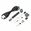 DIY Black Mirror LED Matrix Desktop Alarm Clock Kit with Temperature Displa B4O5