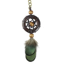 Metal Key Chain Ring Feather Tassels Dream Catcher Keyring Keychain Decor