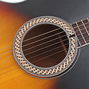 Classical Guitar Wood Inlay Soundhole Rosette Inner Dia 93Mm