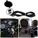 USB Motorcycle Mobile Phone Power Supply Charger  Port Socket 12V Black