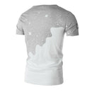 New Mens Summer Tops Tees Short Sleeve T Shirt Man Printed Cotton t-shirt M