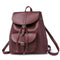 Ladies Backpack Fashion Causal Pu Leather Shoulder Retro Large Backpack Lad S8I5