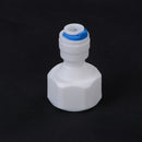 1X 1/4" Push Fit - 1/2" Female Thread PE Pipe Fitting Hose Quick Connector JR