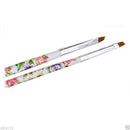 Nail Art Uv Gel Acrylic Painting Drawing Pen Polish Brush tips kit tool in white