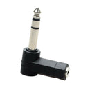 2Pcs 3.5mm Stereo Female to 6.35mm 1/4inch Male Headphone Audio Converter