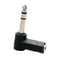 2Pcs 3.5mm Stereo Female to 6.35mm 1/4inch Male Headphone Audio Converter