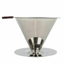 Stainless Steel Coffee Dripper Coffee Filter for Pour-Over Brewing and Stra