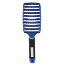 Curved Vented Paddle Detangling Hair Brush Nylon Bristle Pin Hairbrush Comb