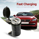 Motorcycle 3.1A Dual USB Charger with Blue Indicator for BMW Hella DIN Plug C