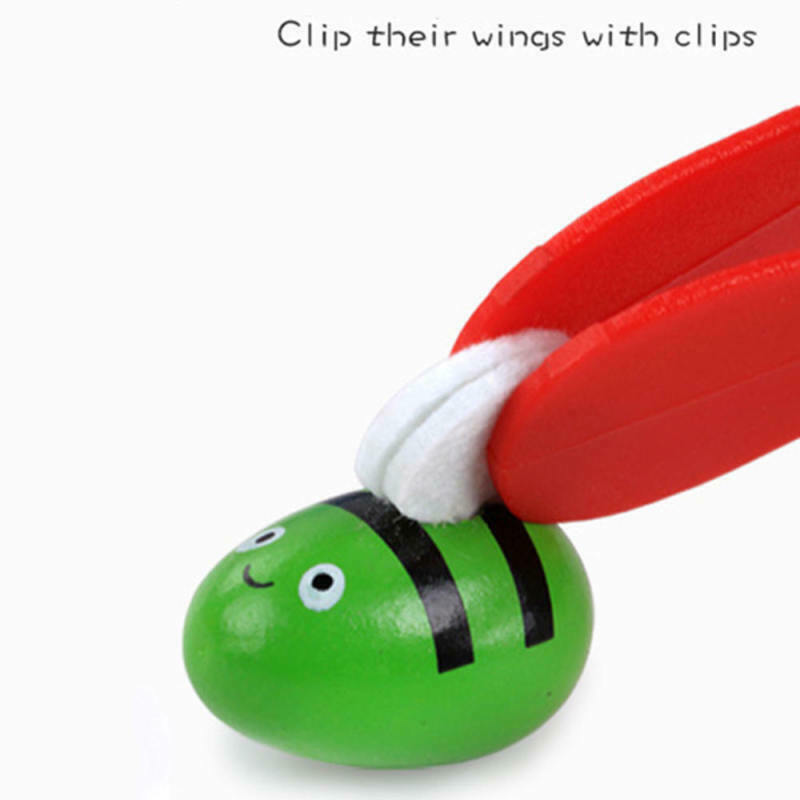 Clamp Bee to Hive Matching Game Wooden Hive Games Montessori Teaching Educ KNC